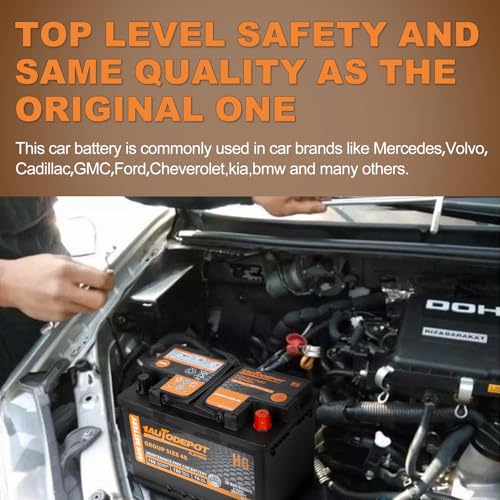 BCI Group 24F Car Battery, 12V 70Ah Automotive Battery Premium Maintenance Free AGM Batteries, 710CCA, 120RC, 36 Months Warranty