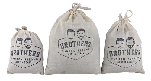 BROTHERS WORM FARM - 1/2 LB (~500) Red Wiggler Compost Worm Blend. Live Worms for Composting and Creating Worm Castings at Home. Ideal for Worm Composters, Gardens, and Worm Bins.