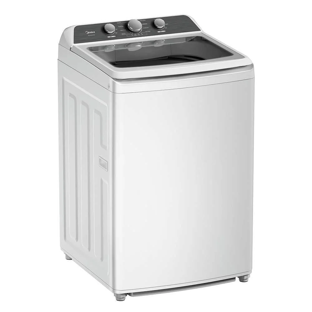 Midea MLTW41A1BWW 4.1 Cf Top Load Washer Agitator Stainless Tub