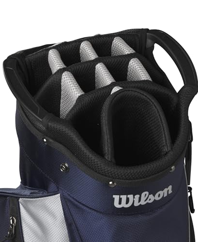Wilson Feather Golf Cart Bag - Black/Grey/Red