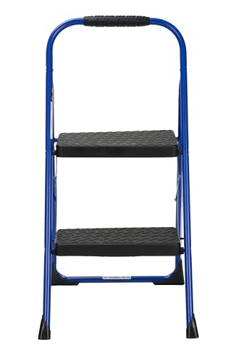 COSCO 2-Step Big Step, Steel Step Stool, Gray