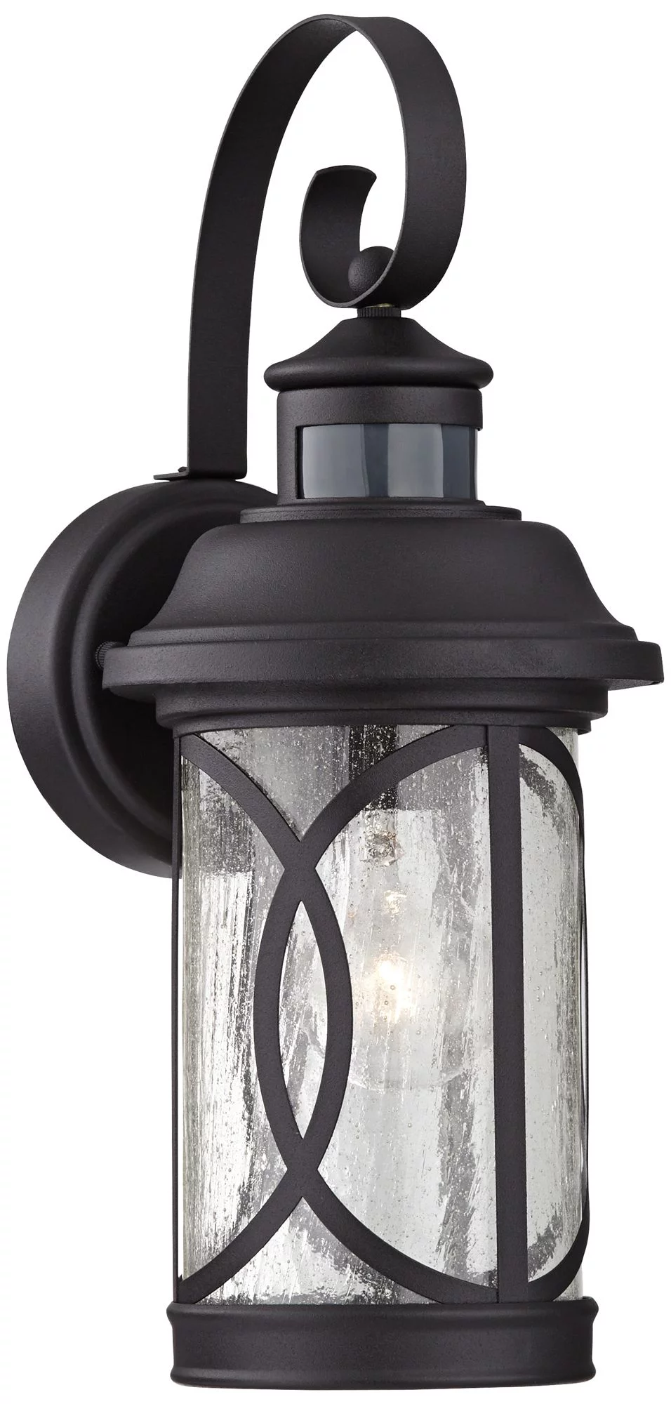 John Timberland Capistrano Vintage Outdoor Wall Light Fixture Black LED Motion Sensor Dusk to Dawn 15 3/4