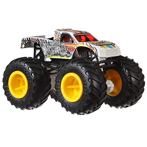 Hot Wheels Monster Trucks Set of 4, 1:64 Scale 4-Pack of Toy Trucks, Collectible Vehicles (Styles May Vary)