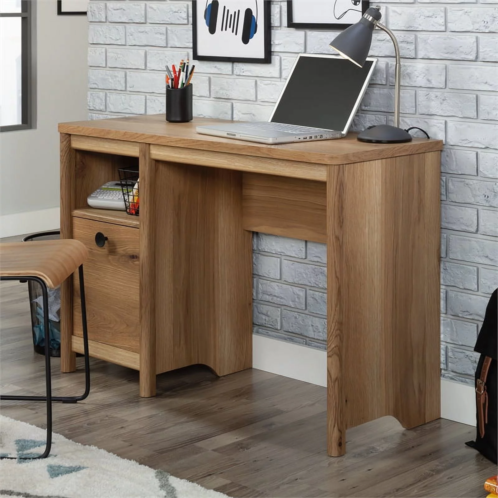 Sauder Dover Edge Home Office Desk, Timber Oak Finish