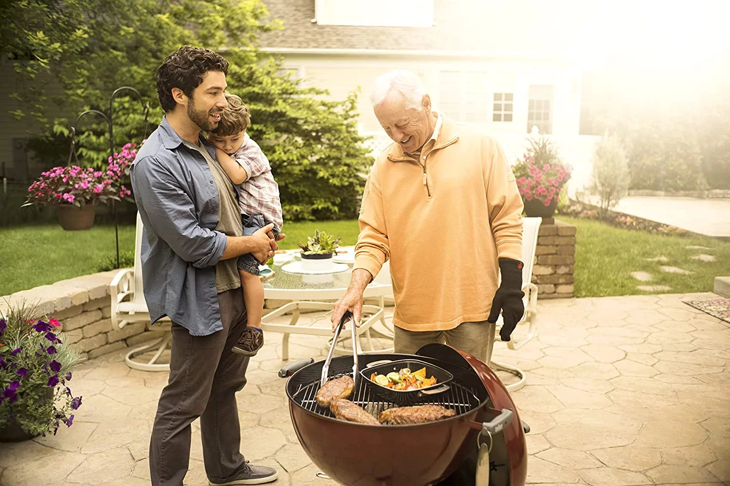 Weber 22 in. 70th Anniversary Kettle Charcoal Grill Hollywood Gray