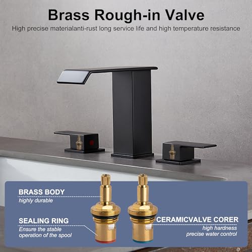 White Gold Faucet Bathroom Vessel Sink Golden Waterfall Spout Faucet Single Handle Bowl Sink Faucet Modern Single Hole Basin Vanity Tall Bathroom Sink Faucet with Pop Up Drain Stopper Supply Hose