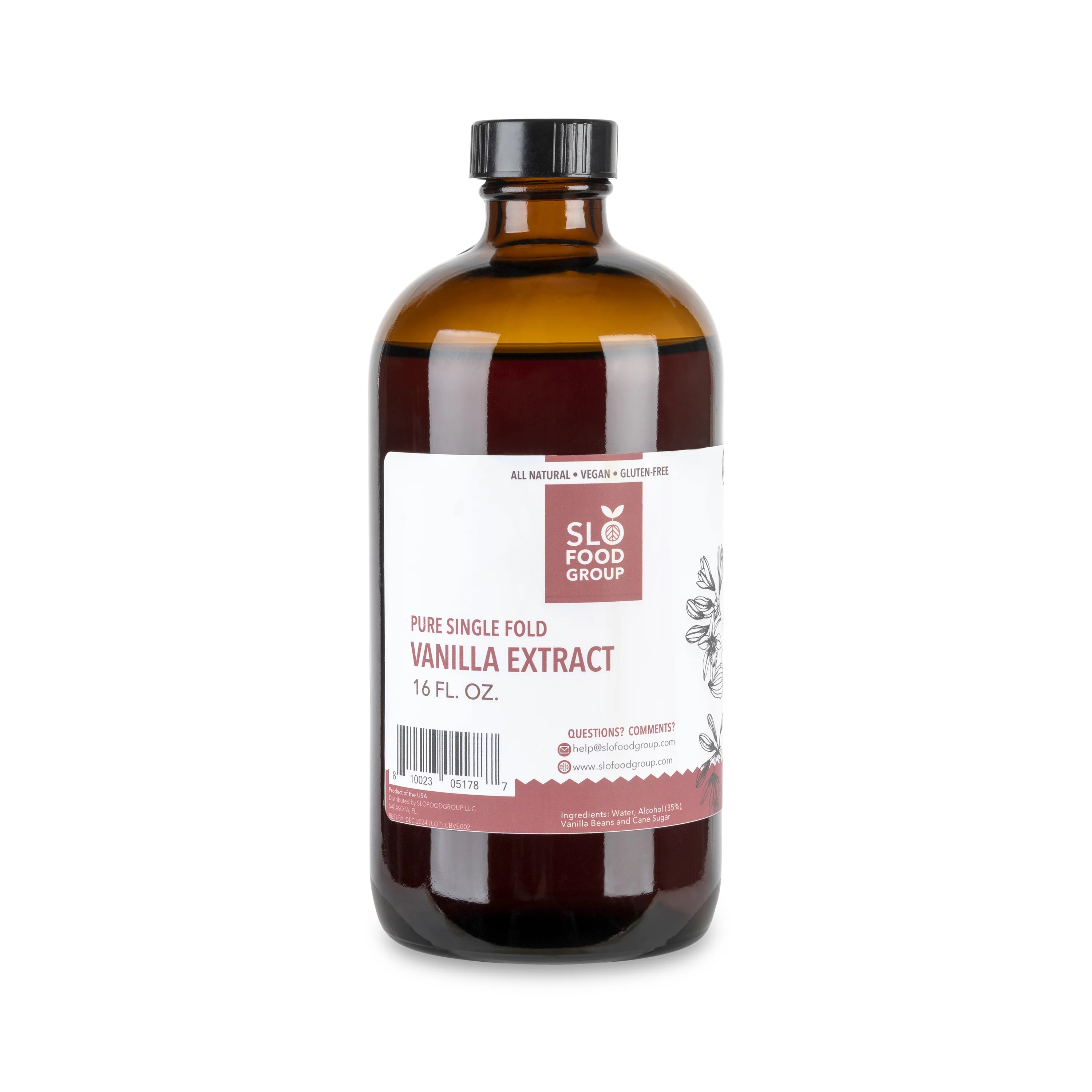 Slofoodgroup Pure Vanilla Extract - 8 fl. oz.