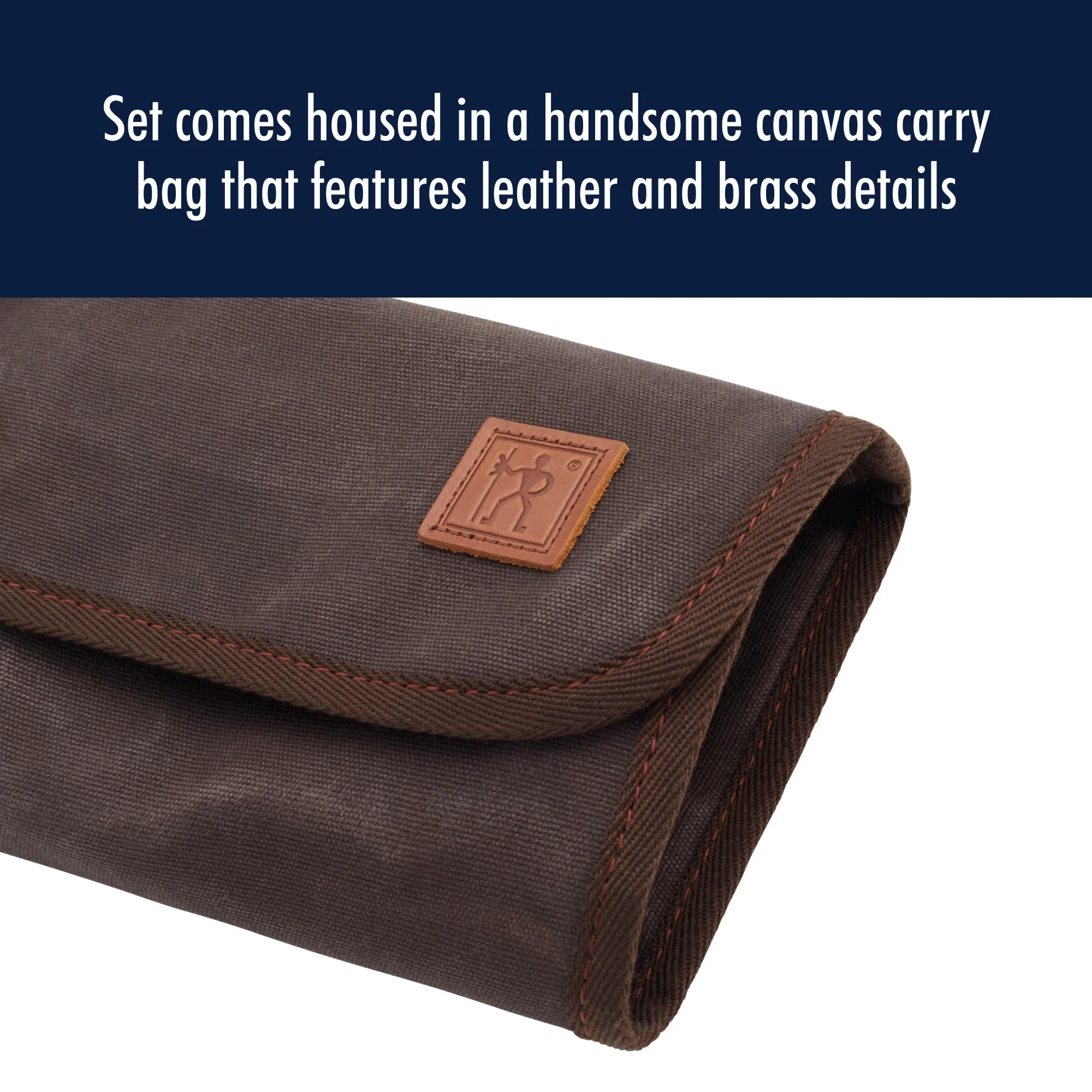 Henckels  Stainless Steel Chefs Knife Set, Satin Brown - 9 Piece