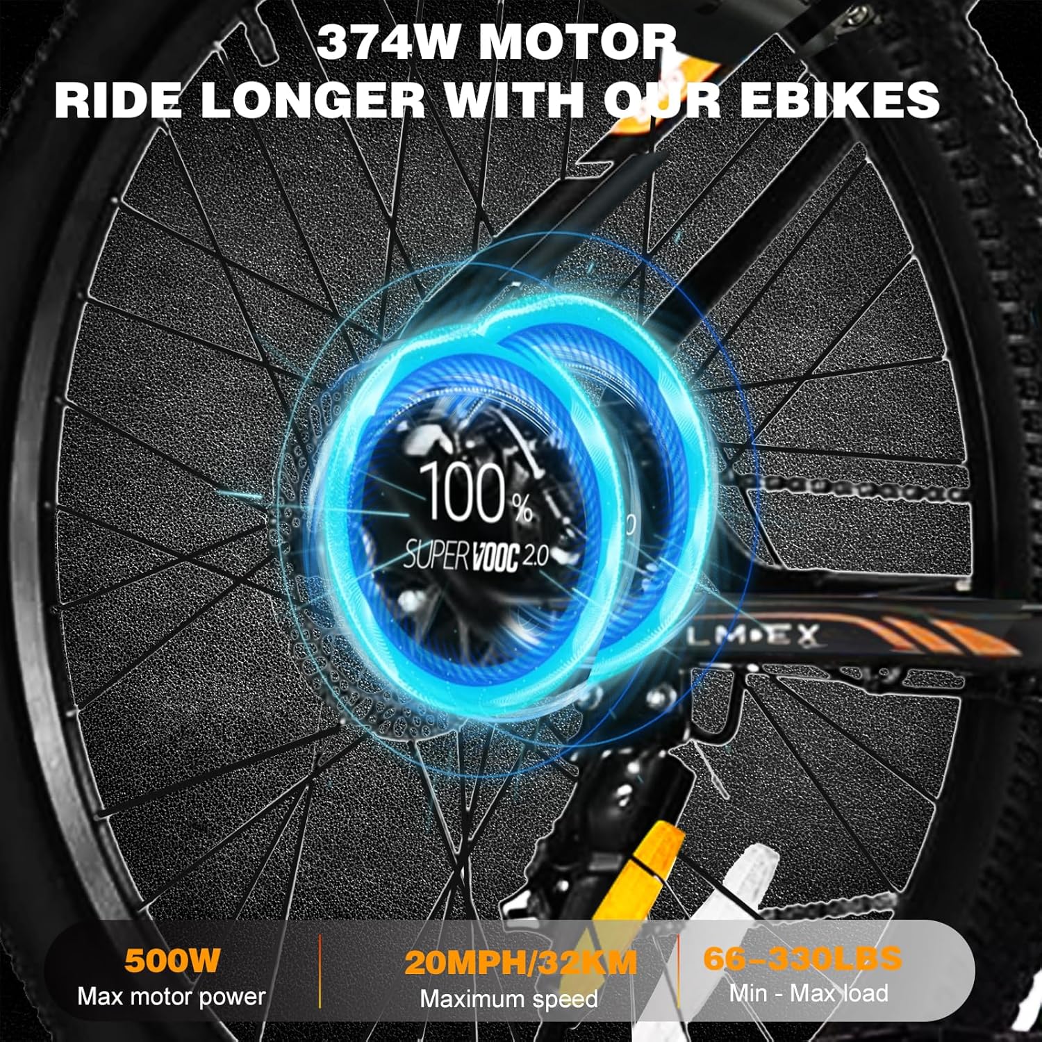 Electric Bike for Adults 26”, Mountain Ebike 500W Motor, Commuter Ebike/Electric Bicycle with 36V 374.4Wh Removable Battery, UL2849 Certified