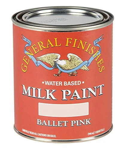 General Finishes Water Based Milk Paint, 1 Quart, Ballet Pink