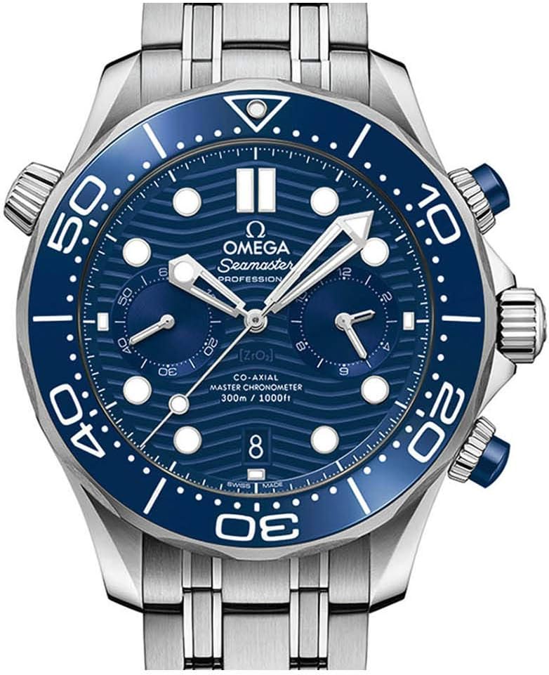 Omega Diver 300M Co‑Axial Master Chronometer Chronograph 44mm Watch 210.30.44.51.03.001