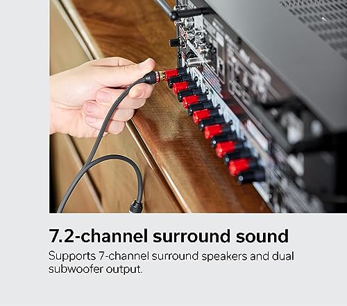 Denon AVR-S970H 8K Ultra HD 7.2 Channel (90Watt X 7) AV Receiver - Built for Gaming, Music Streaming, 3D Audio & Video, Alexa + HEOS, Black