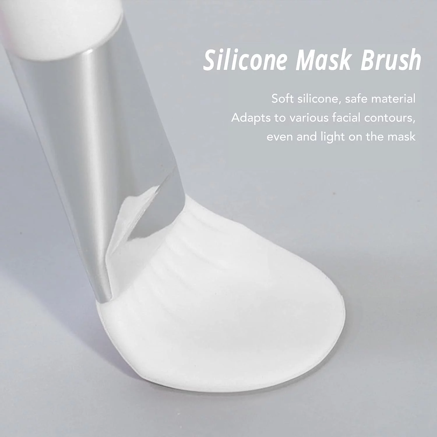 5pcs Double Headed Mask Brushing Mask Applying Silicone Makeup Brush Brush To Clean Nose Face Soft Fashionable Family Beauty Salon