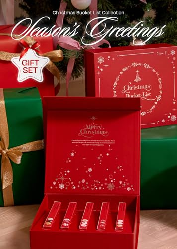 ohora Semi Cured Gel Nail Strips ([2025 Christmas Set] N Red Chrome & N Joy) - Works with Any Lamps, Salon-Quality, Long Lasting, Easy to Apply & Remove