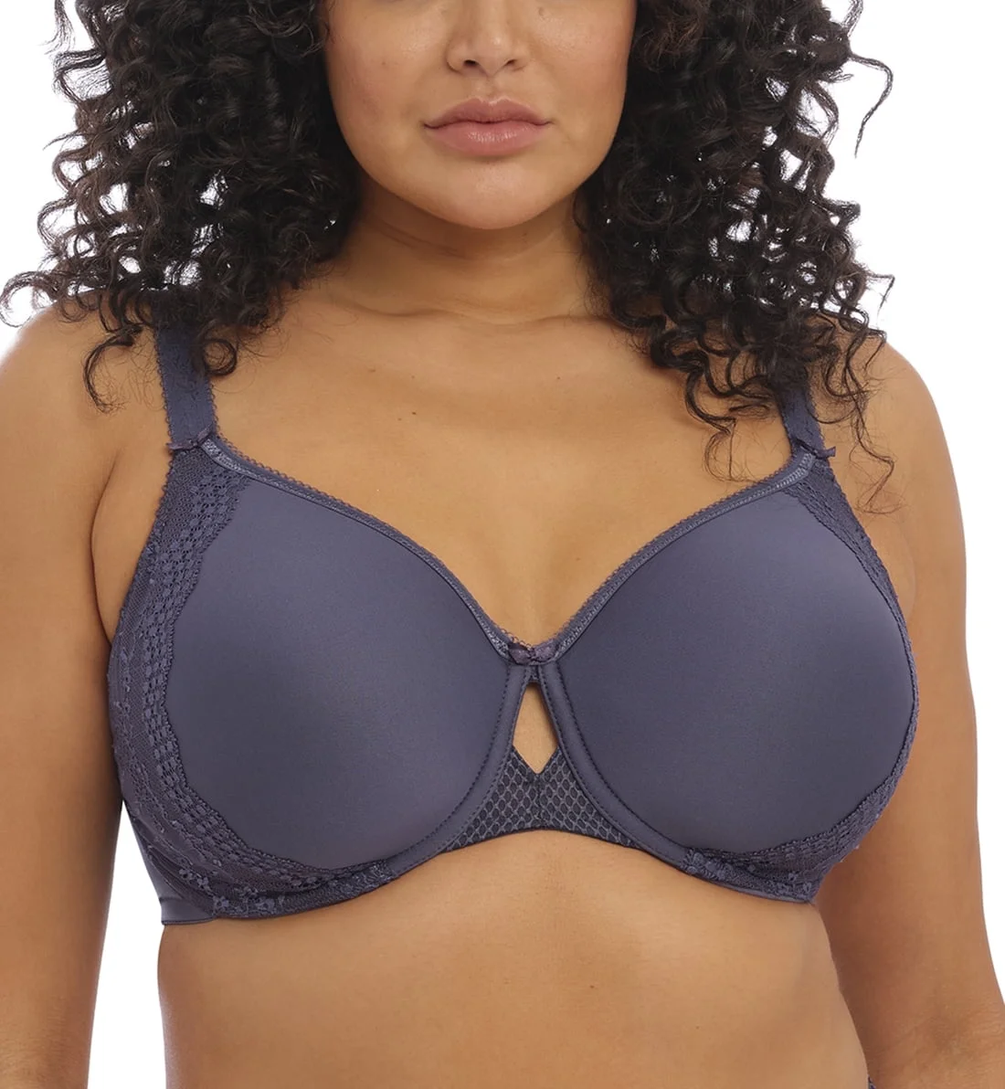 Elomi Charley Bandless Spacer Seamless Underwire Bra (4383),44FF,Storm