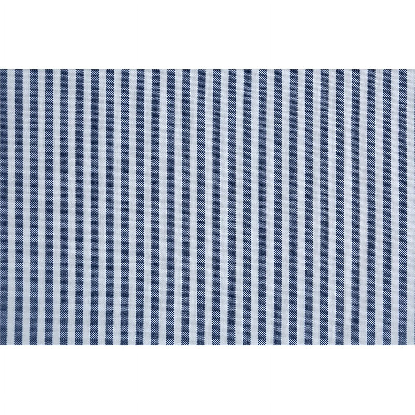 Adalynn Slipcover Dining Chair 2 Pack in Navy Stripe Fabric