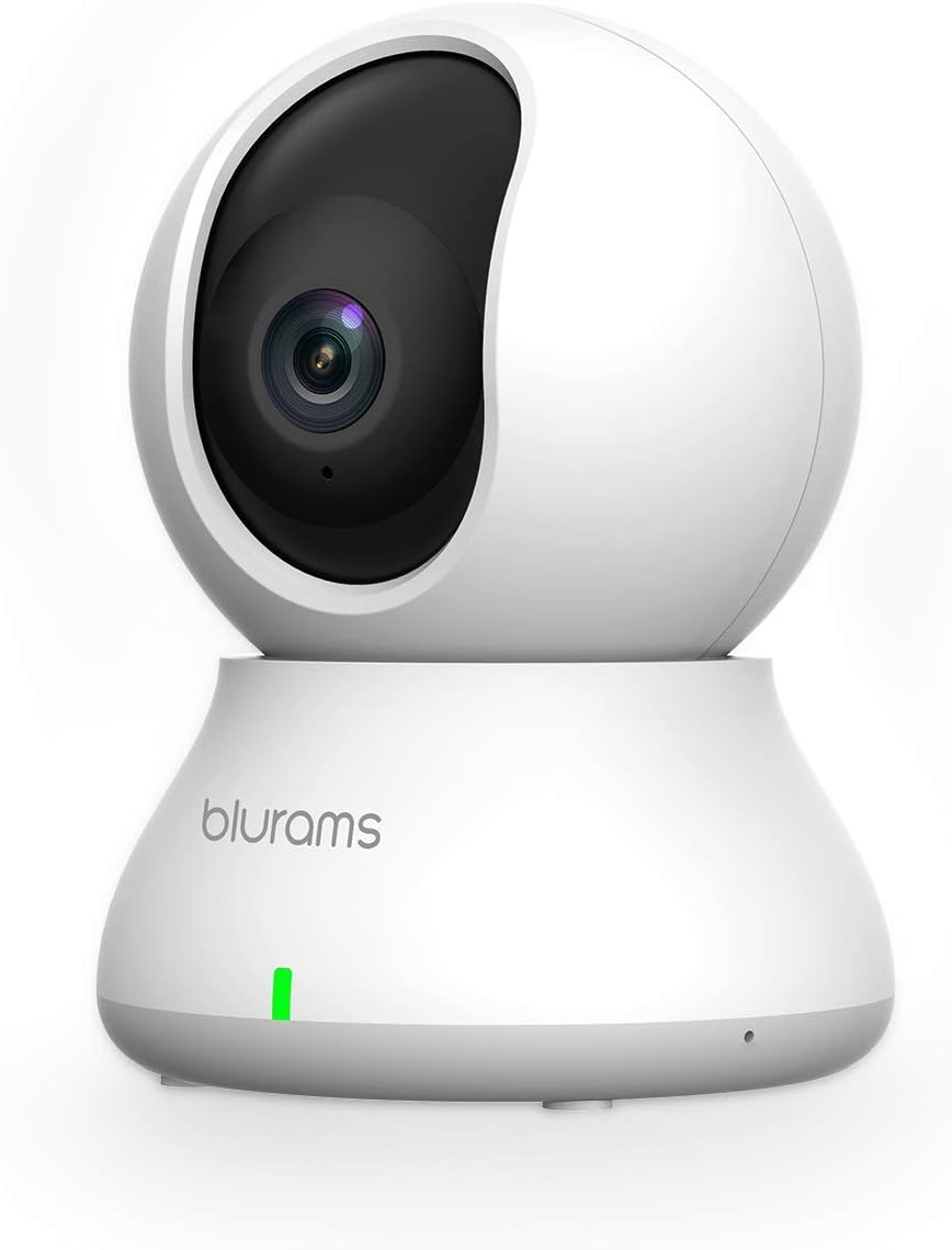 Cameras for Home Security | blurams Indoor Camera w/Motion Detection, Two-Way Audio, Night Vision, Instant Alerts | Compatible with Alexa and Google, Cloud and Local Storage Available