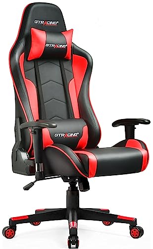 GTRACING Gaming Chair with Speakers Bluetooth Music Video Game Chair Audio Ergonomic Design Heavy Duty Office Computer Desk Chair (Black)