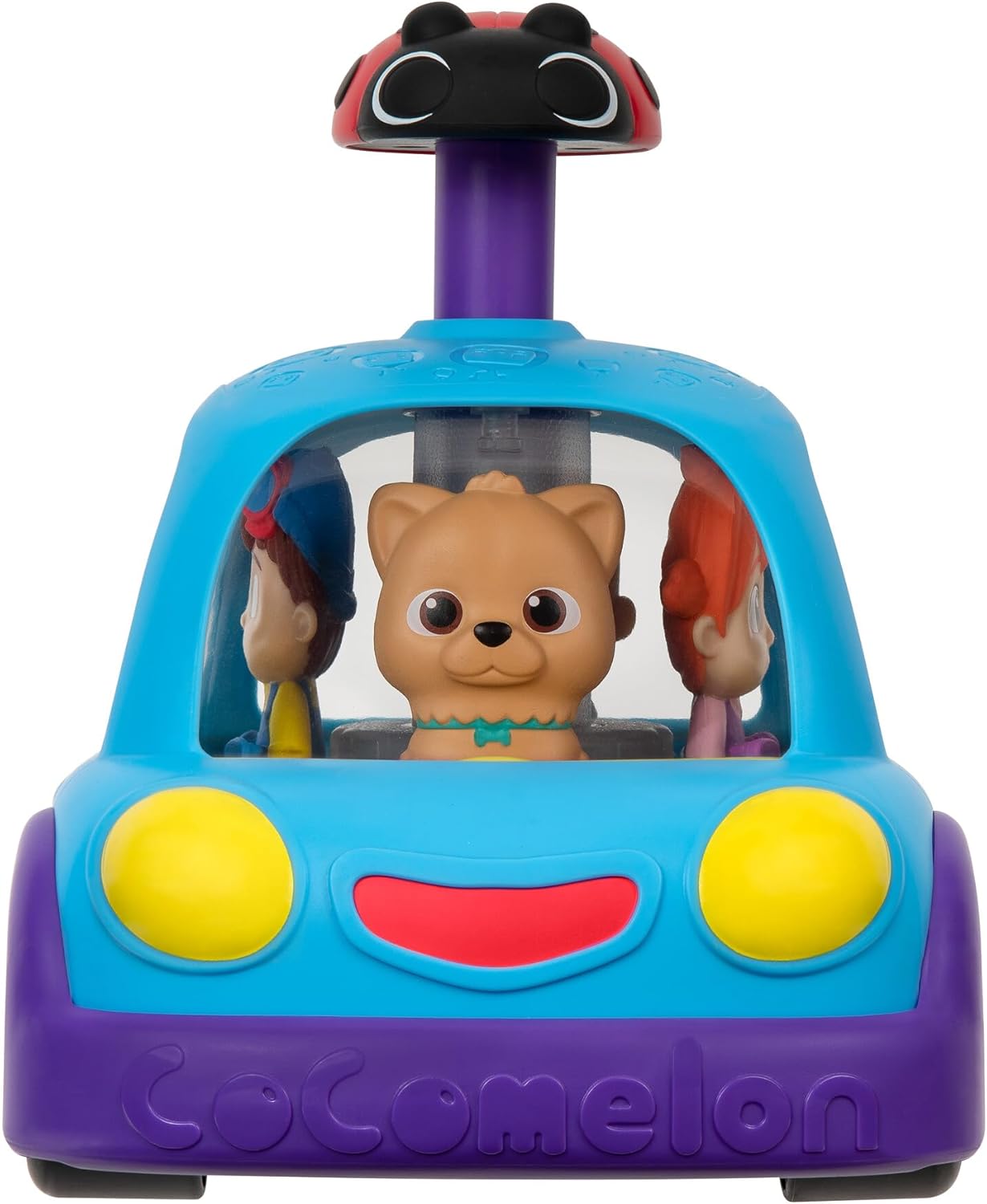 CoComelon Push ‘N Sing Family Car - Interactive Musical Light-Up Car - Fan Favorite Characters and Song Clips - Toys for Toddlers and Preschoolers