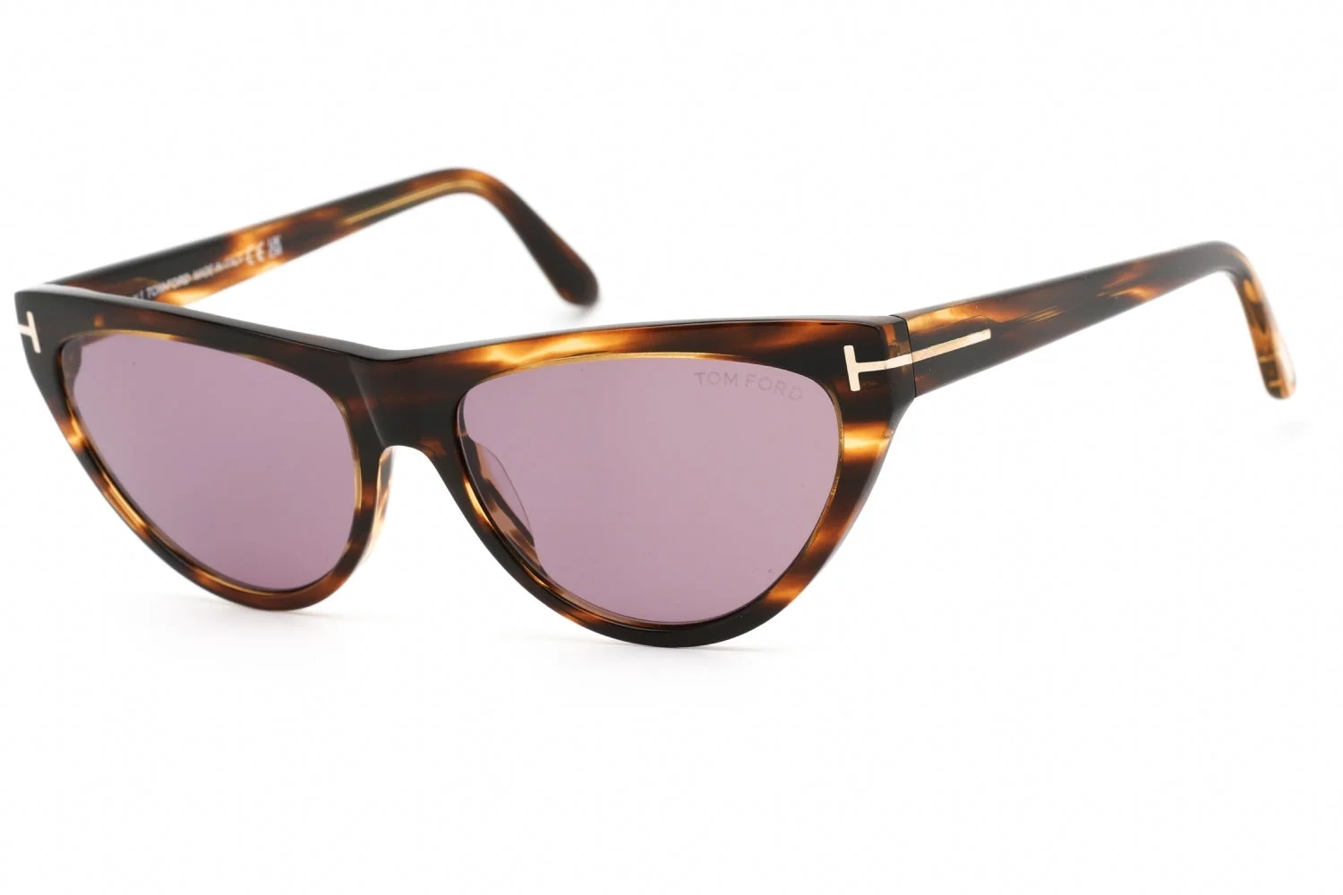 Tom Ford FT0990 55Y Women's Amber-02 Havana Frame Sunglasses