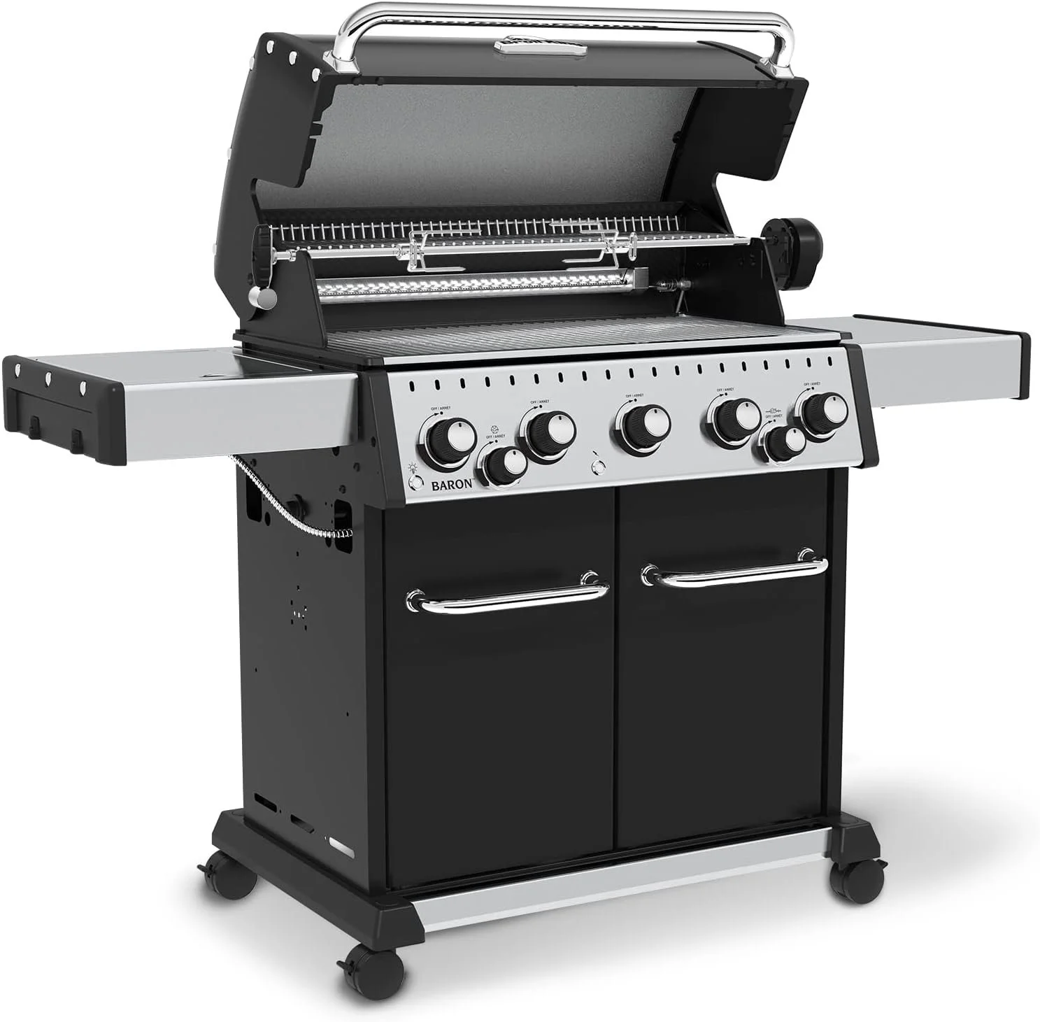 Broil King, Baron 590 Pro, 876244, Liquid Propane LP, Silver, Black