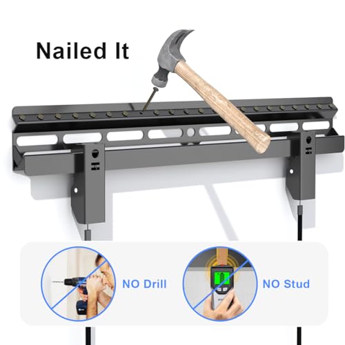 Suptek Studless TV Wall Mount for Most 23-60 Inch TVs up to 99 lbs, Low Profile No Drill TV Mount, Drywall TV Bracket with Max VESA 400x400mm, No Stud, No Drill, Easy Install, MF8