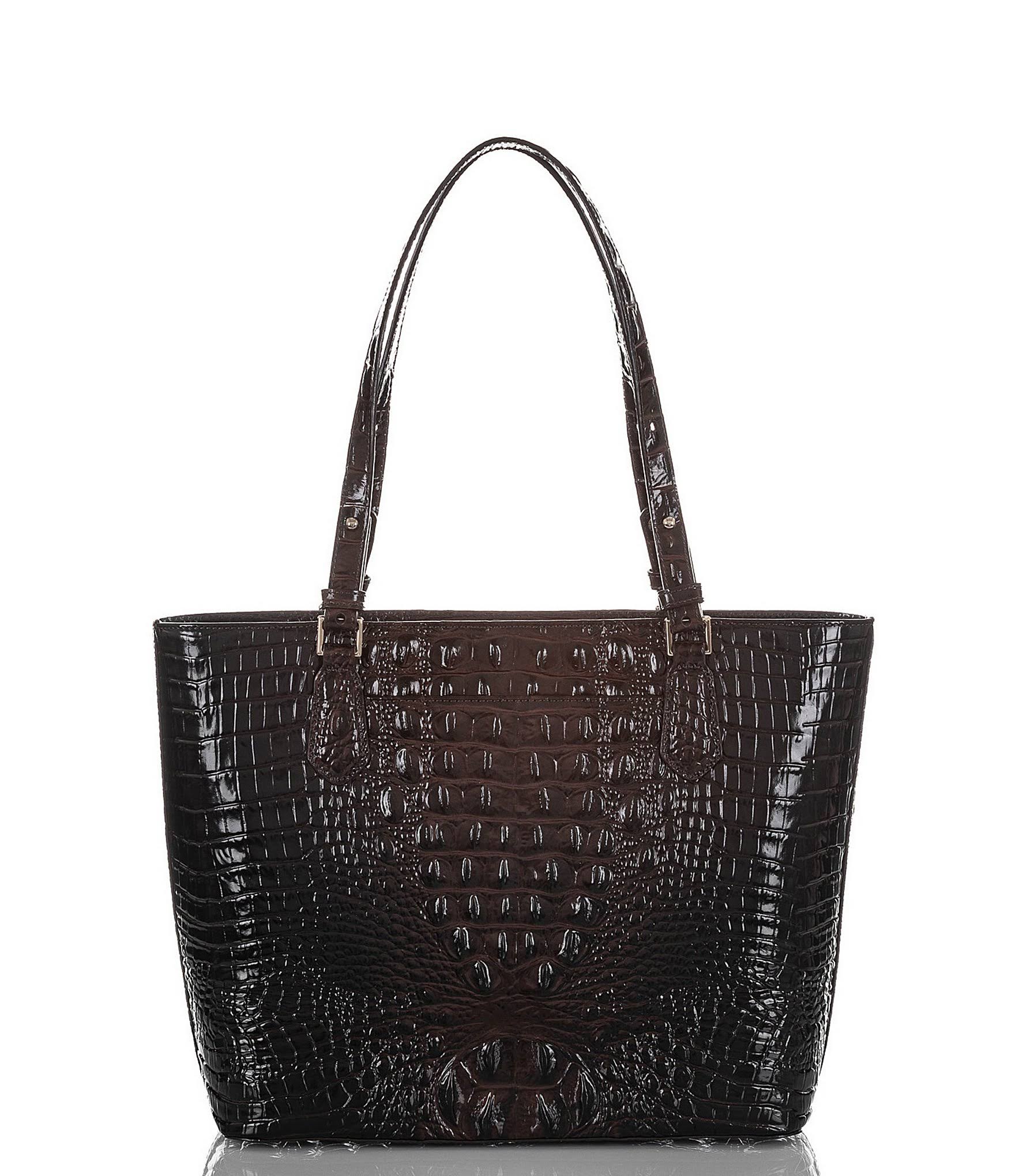 Brahmin Medium Misha Melbourne Embossed - Pecan/Gold