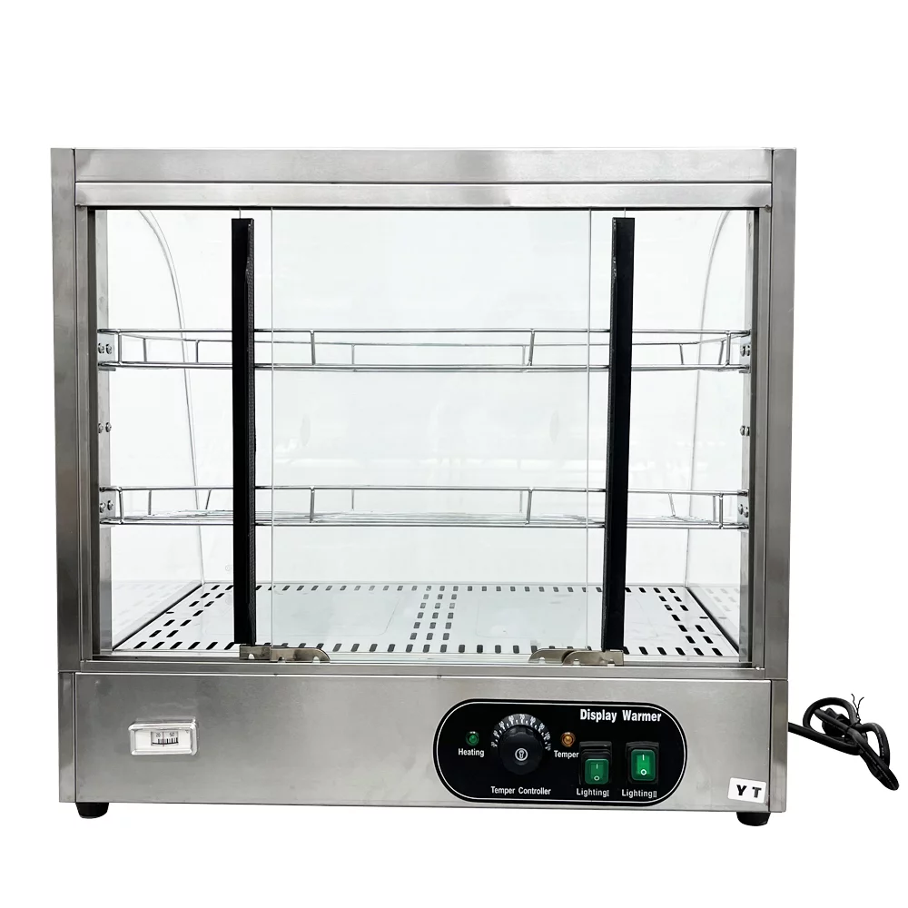 PreAsion 3 Layer Electric Heating Food Warmer Cabinet Showcase