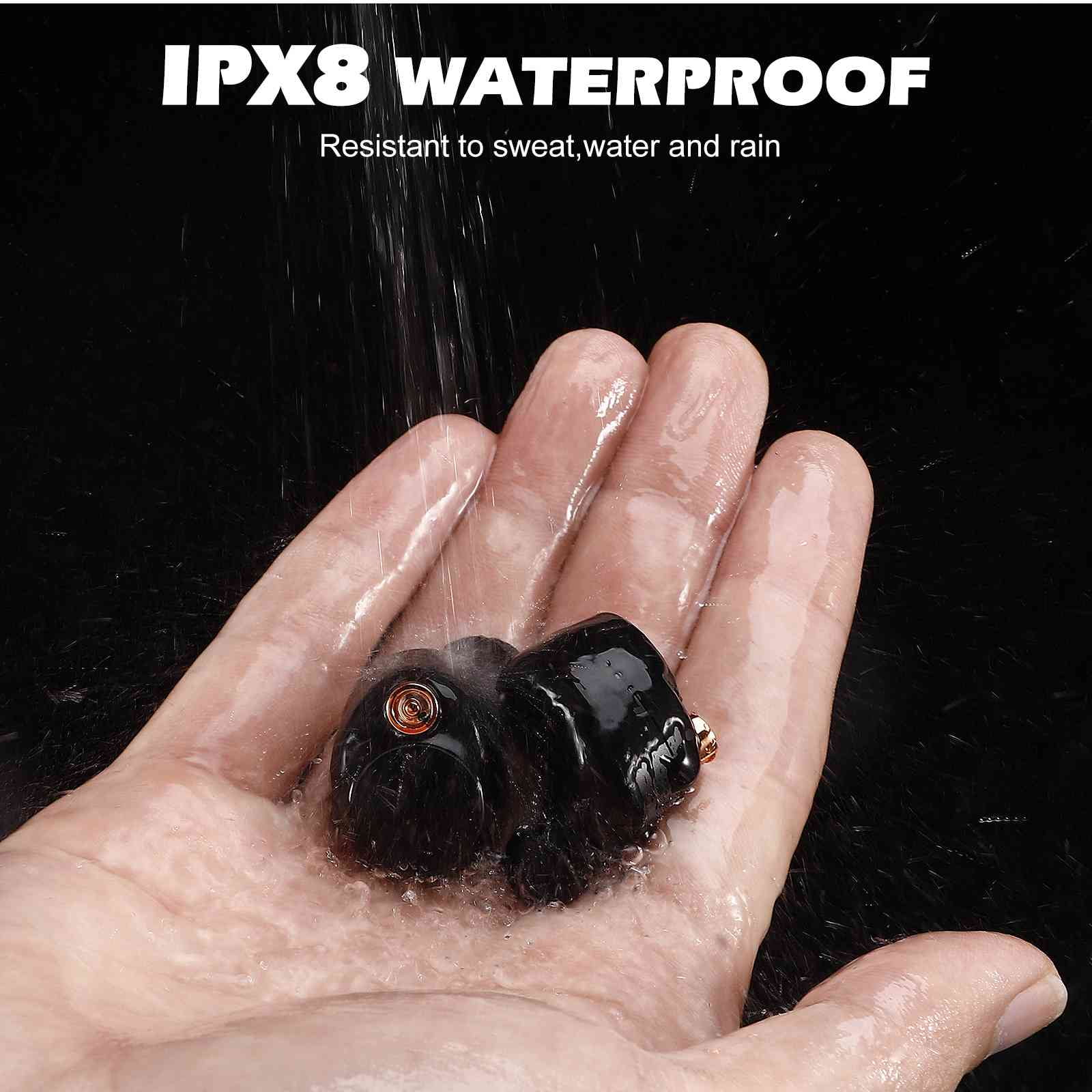 UrbanX True Wireless Bluetooth Earbuds + Charging Case, Black, Dual Connect, IPX5 Water Resistance, Bluetooth 5.2 Connection, Balanced, Bass Boost Compatible with Blackview BL8800 Pro