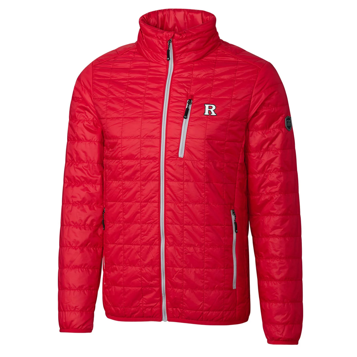 Men's Cutter & Buck Red Rutgers Scarlet Knights Rainier Full-Zip Jacket