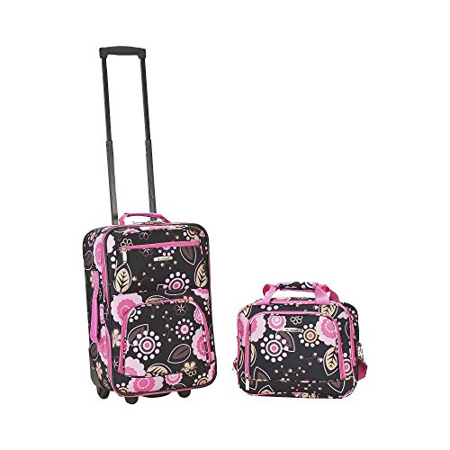 Rockland Fashion Softside Upright Luggage Set, Beach