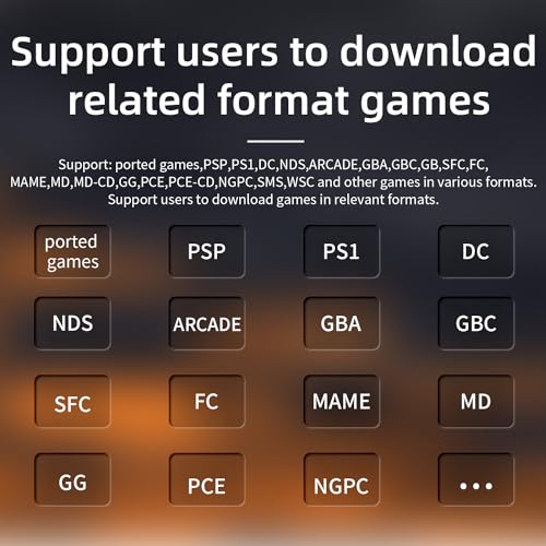 RG35XX H Retro Handheld Game Console with Linux System 3.5 inch IPS Screen and 64G TF Card Built-in 3300 mAh Battery Lasts up to 8 Hours Compatible with 5G WiFi and Bluetooth 4.2 Black