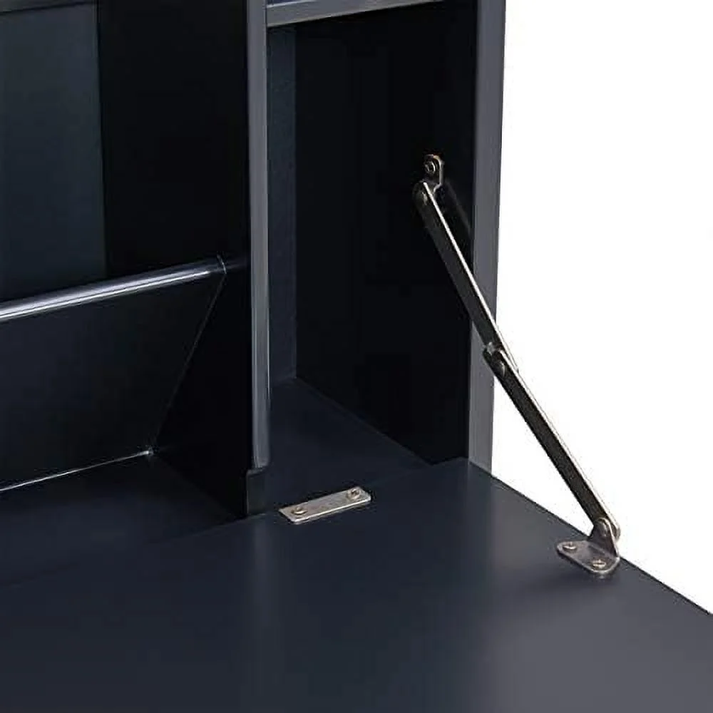 Willingham Wall Mount Folding Desk, Black