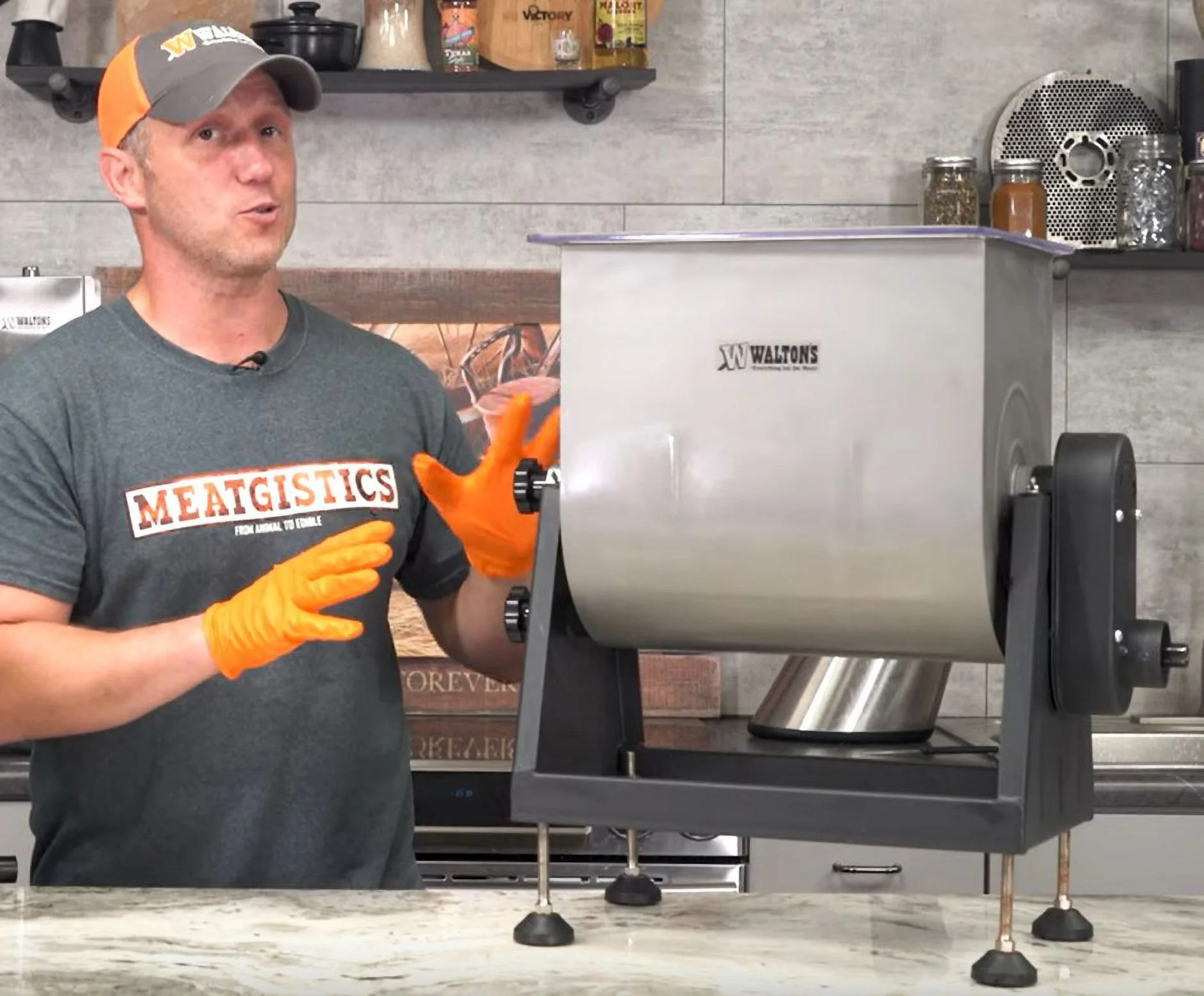 Walton's 50 lb Meat Mixer With Ability To Attach To Grinder Meat Processor