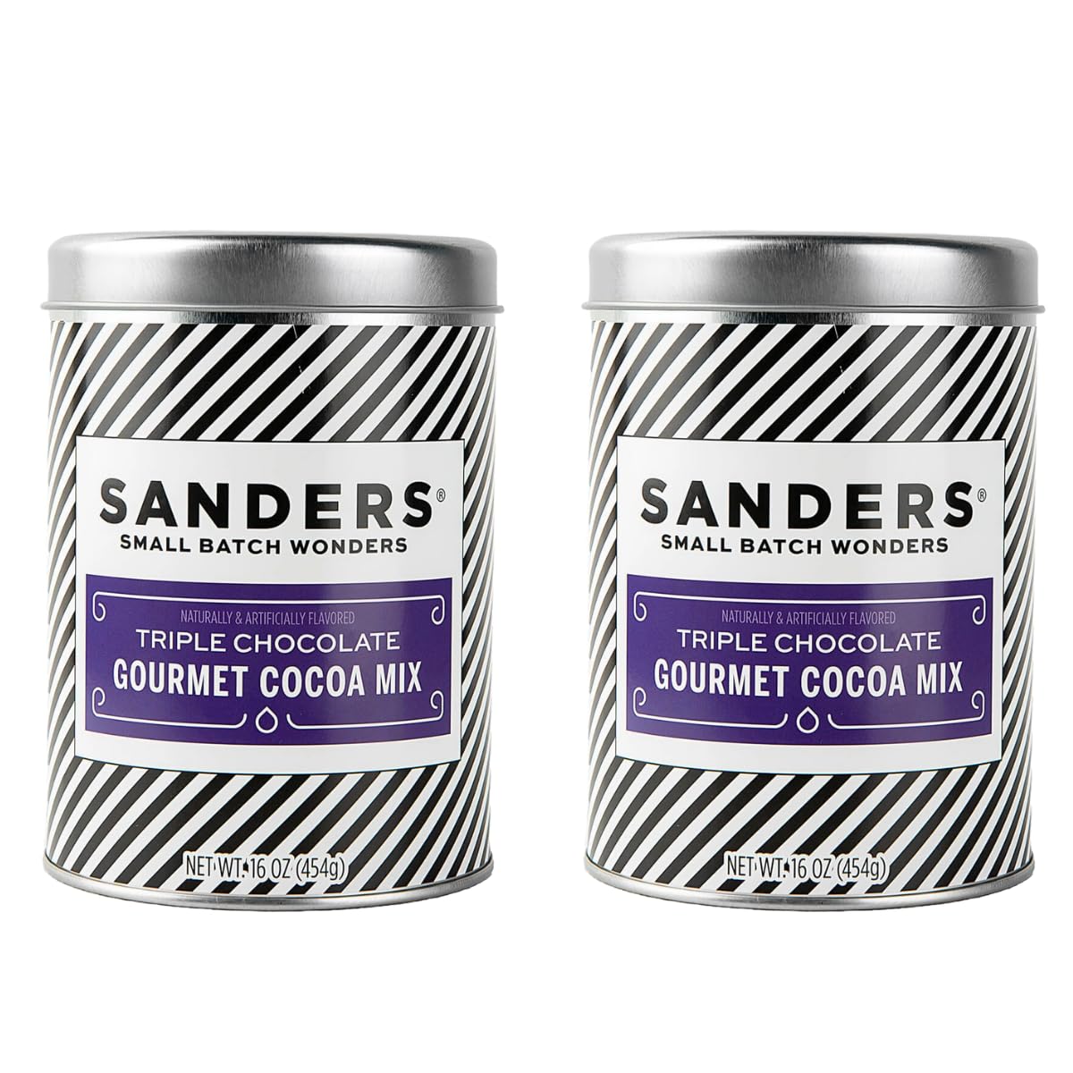 Sanders Triple Chocolate Cocoa Tin 2-Pack (2 x 16 oz. tin)