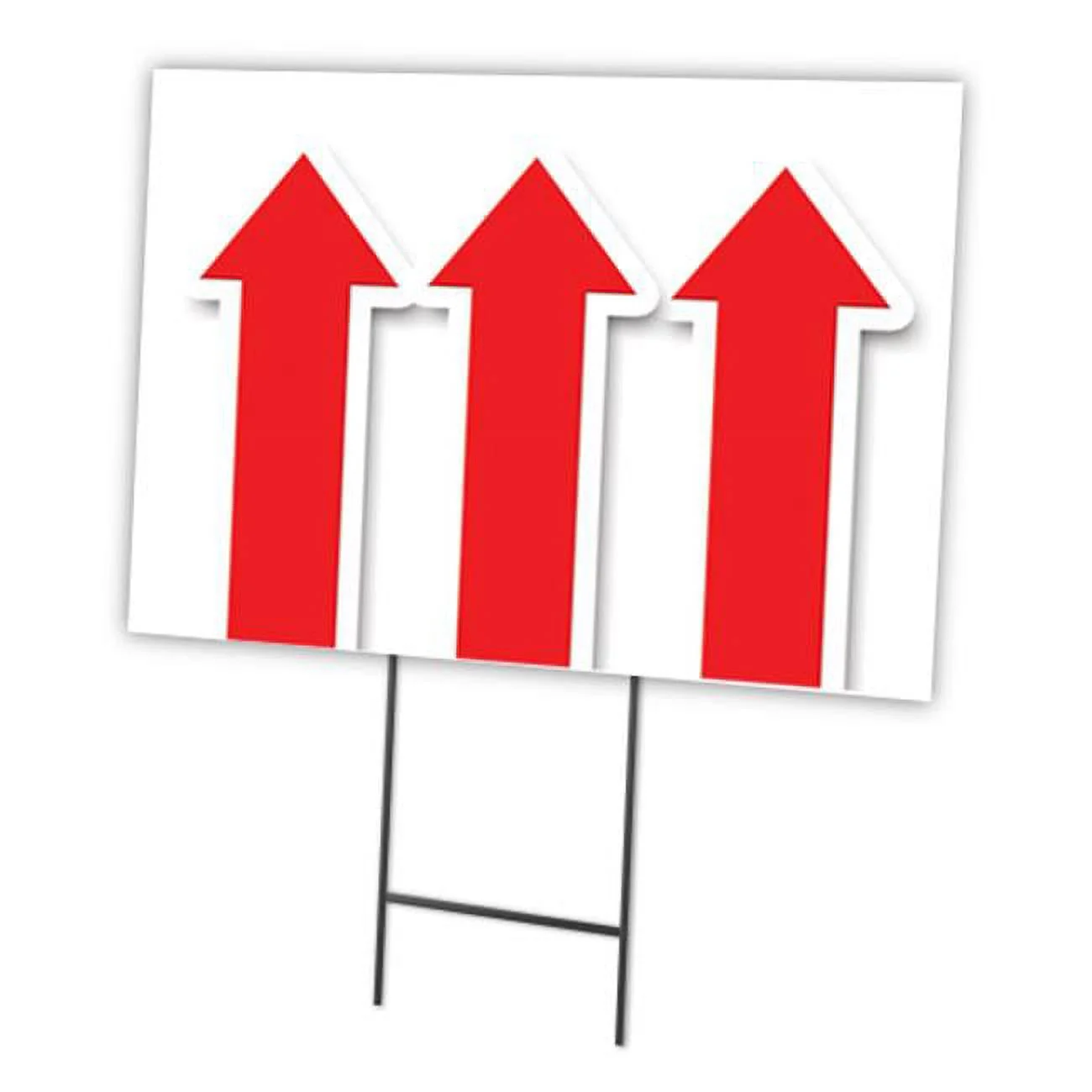 18 x 24 in. Yard Sign & Stake - Giant Up Arrow