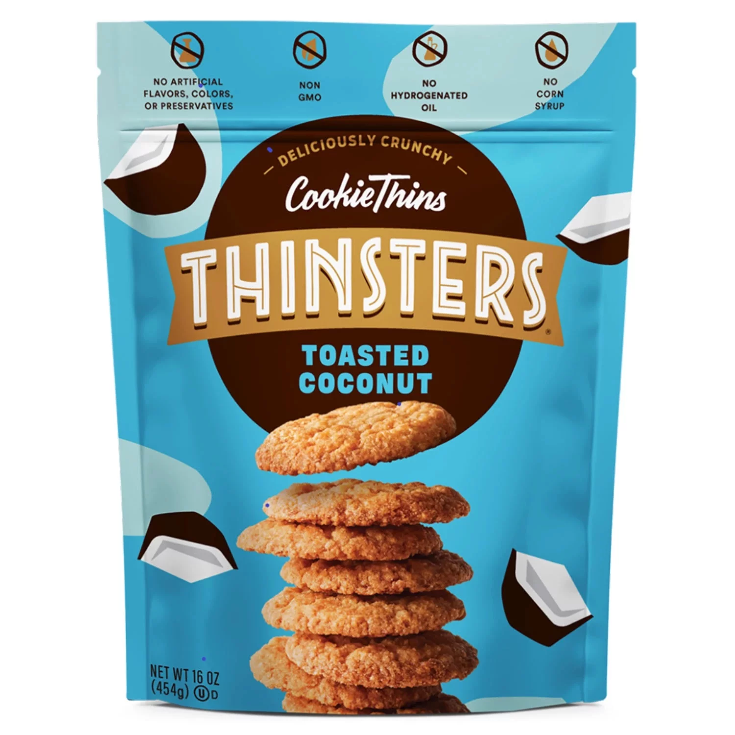 2 PACK | Thinsters Toasted Coconut Cookie Thins (16 oz.)