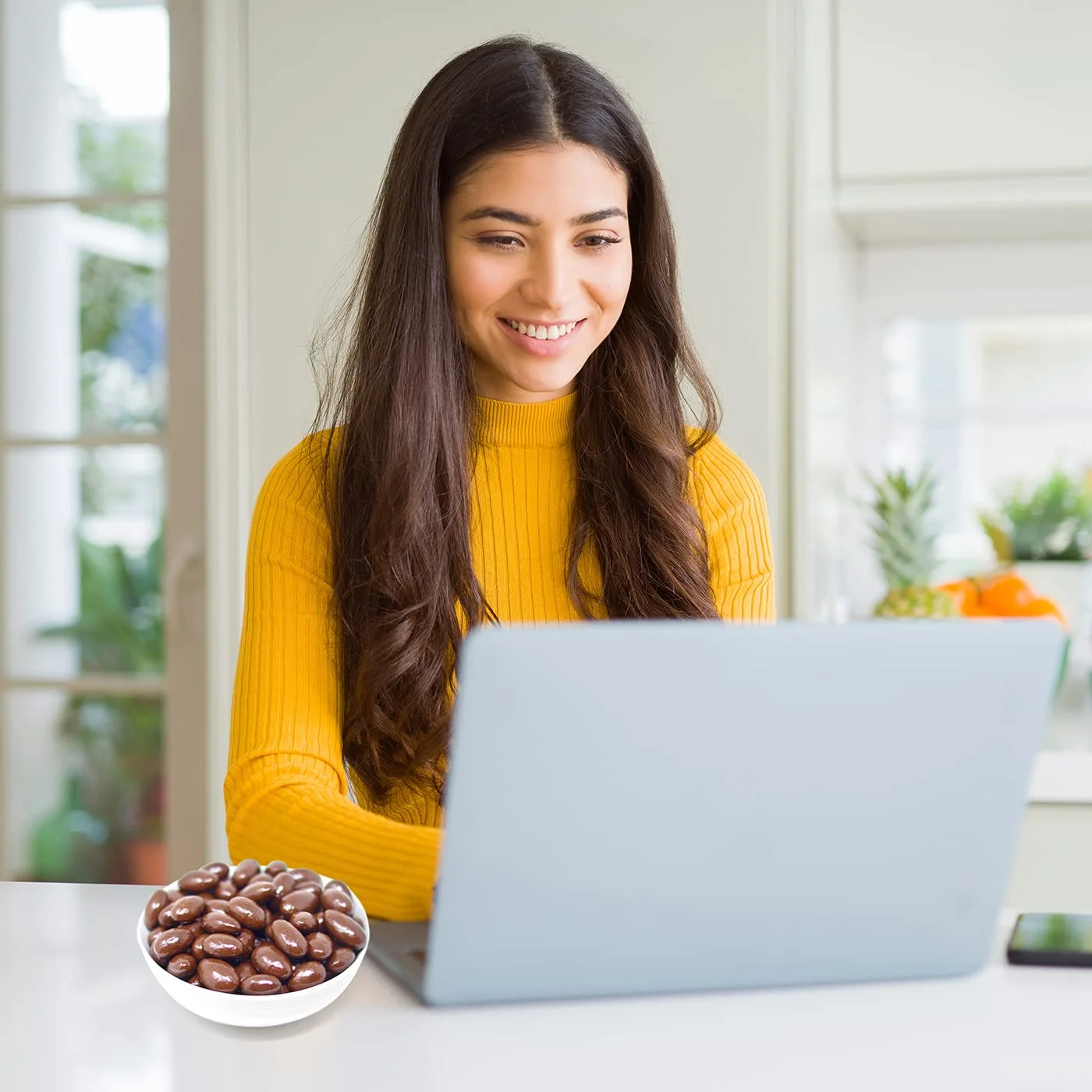 Funtasty Sugar Free Milk Chocolate Covered Almonds, Keto Friendly, 1 Pound Pack