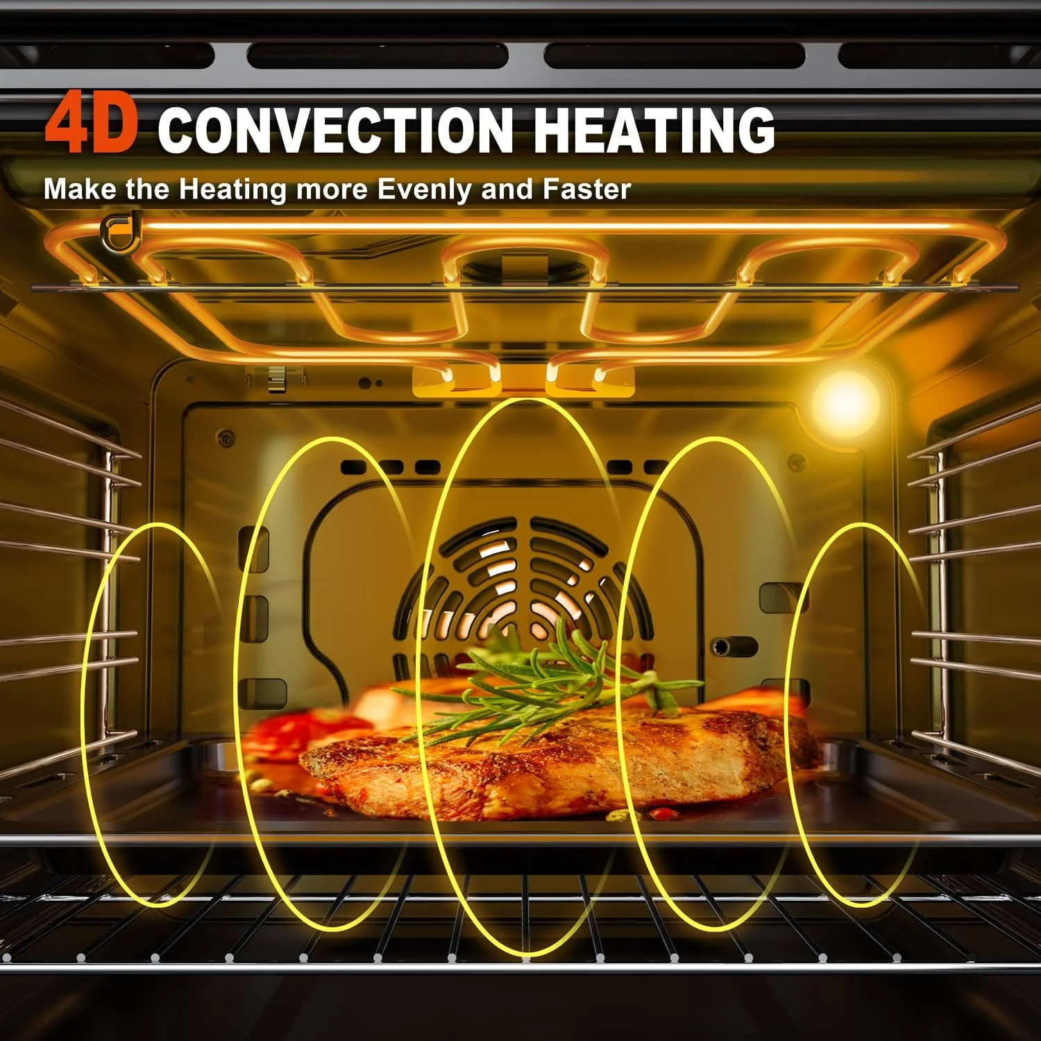 TOPWISH AEO-001 2.3 Cu.ft. Built-in Electric Wall Oven, 24