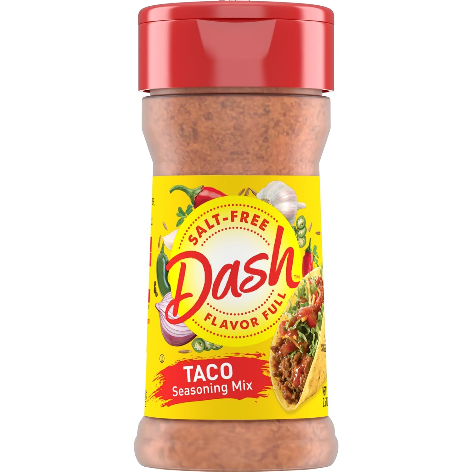 Dash Salt-Free Taco Seasoning Blend, 2.5 Ounce
