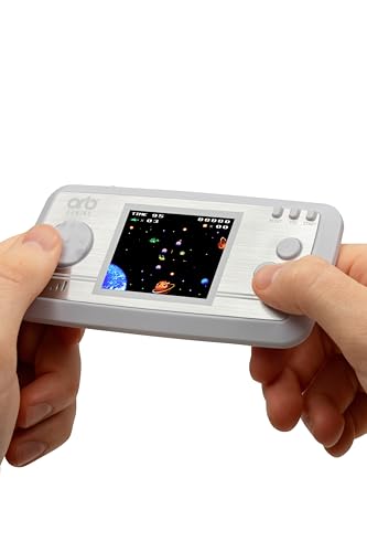 Mini Retro Games Console, 240 in-Built Games, 8-Bit Retro Gaming Handheld Console, 2.5” Full Colour LCD Screen Pocket Console, Immersive Sound Games Console - ThumbsUp!