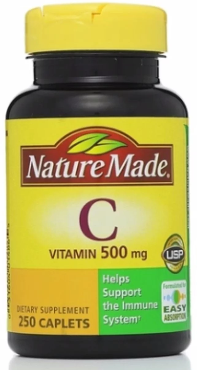 Nature Made Vitamin C Supports Immune System 500 mg Caplets, 250 ct, 3-Pack