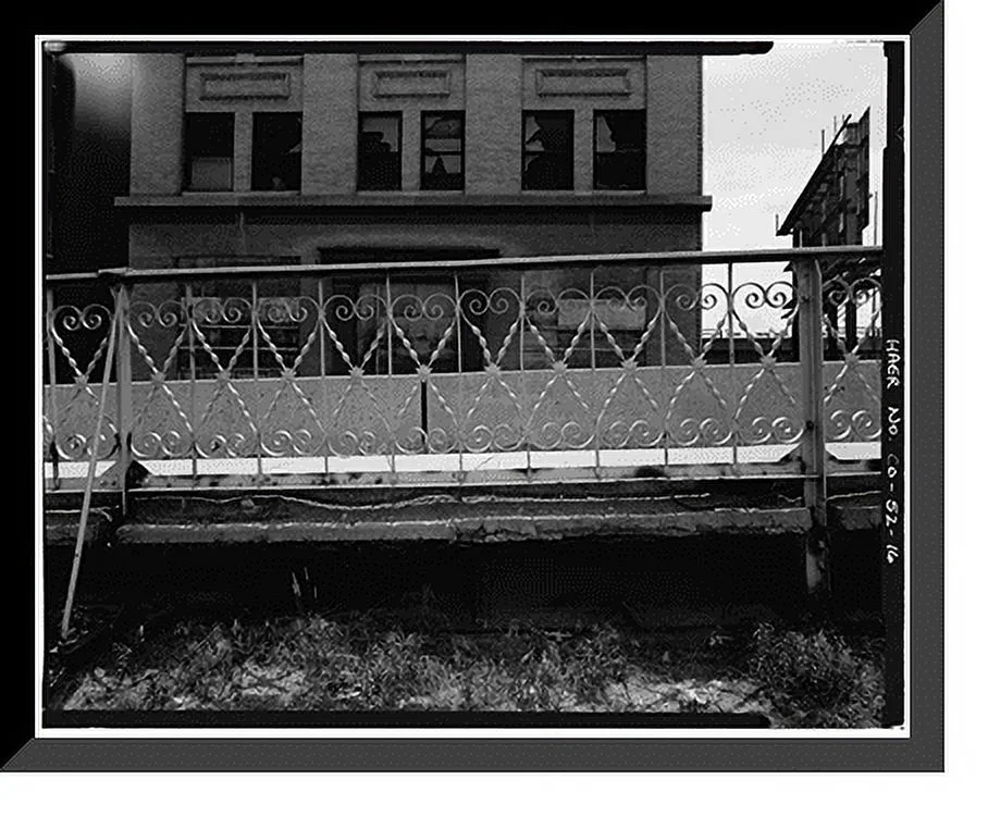 Historic Framed Print, Fourteenth Street Viaduct, Fourteenth Street at Wazee Street, Denver, Denver County, CO - 16, 17-7/8