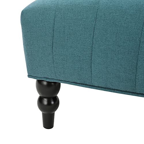 Christopher Knight Home Toddman High-Back Fabric Club Chair, Dark Blue 33.75D x 27.25W x 38.5H in