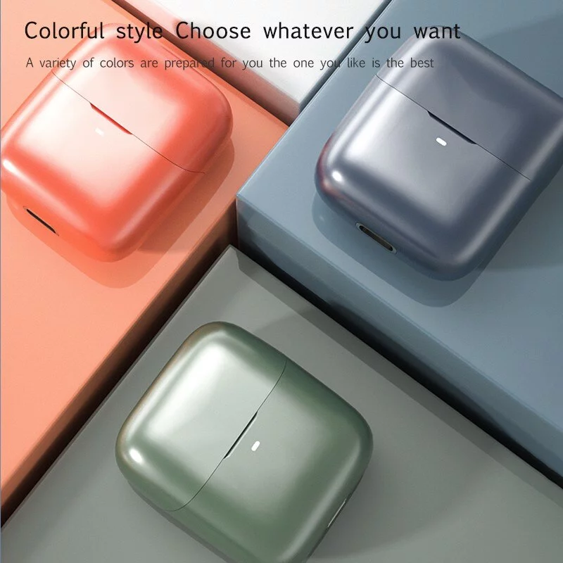 J58 TWS Wireless Headphones Bluetooth 5.0 Headphones Call HD Sound HIFI Bass Auto Play Mini Headphones with Charging Cable Box