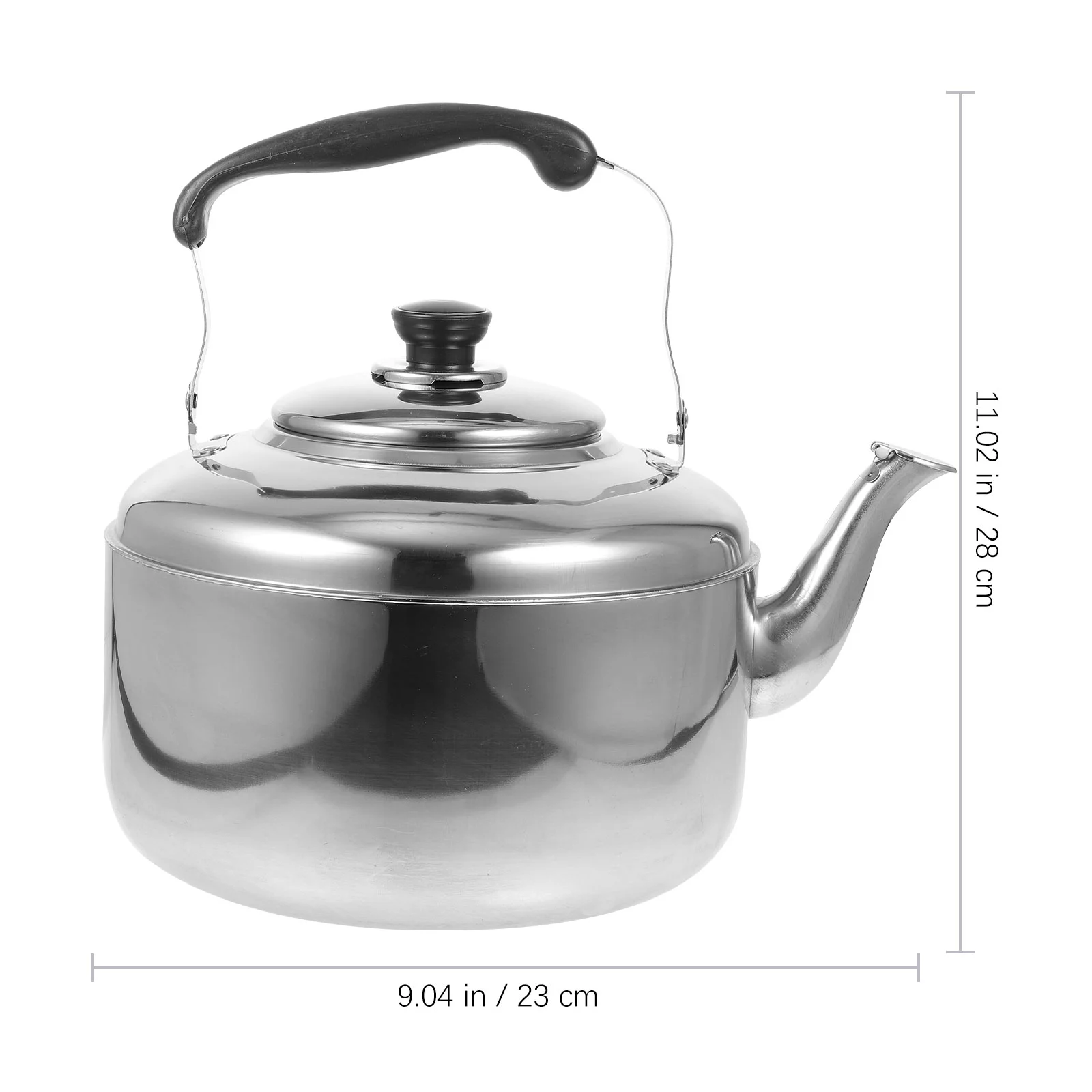 5.5L Large Capacity Kettle Stainless Steel Sounding Water Heater Hot Soup Coffee Tableware for Home Office