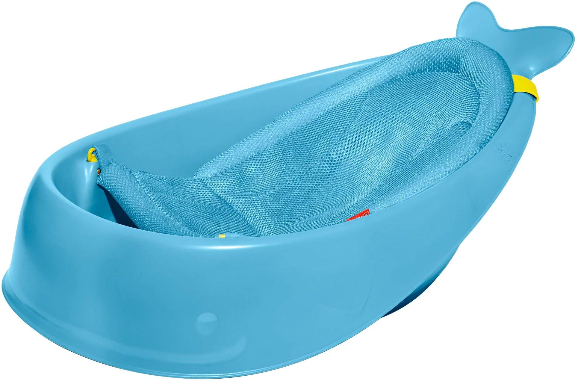 Skip Hop Baby Bath Tub, 3-Stage Smart Sling Tub, Moby, Blue