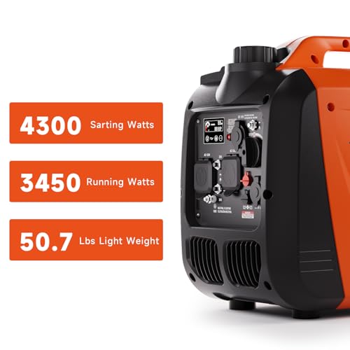 AIVOLT 8000W Dual Fuel Super Quiet Inverter Generator with Electric Start - Gas Propane Powered Portable Generator Upgraded Version for Home Backup, RV, Camping & Travel - 50 State Approved
