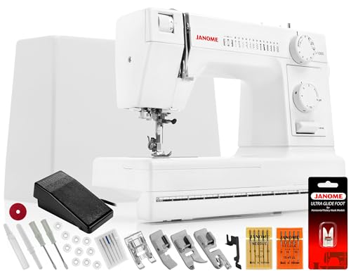 Janome HD1000 Heavy-Duty Sewing Machine with 14 Built-In Stitches