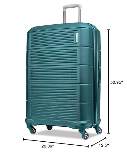 American Tourister Stratum 2.0 Expandable Hardside Luggage with Spinner Wheels, Purple Haze, Carry-on